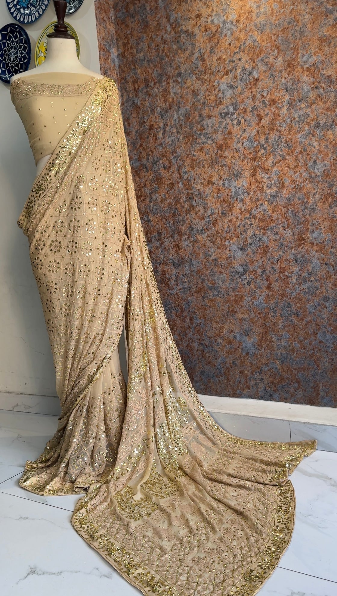 Mehrunisa Chikankari Saree