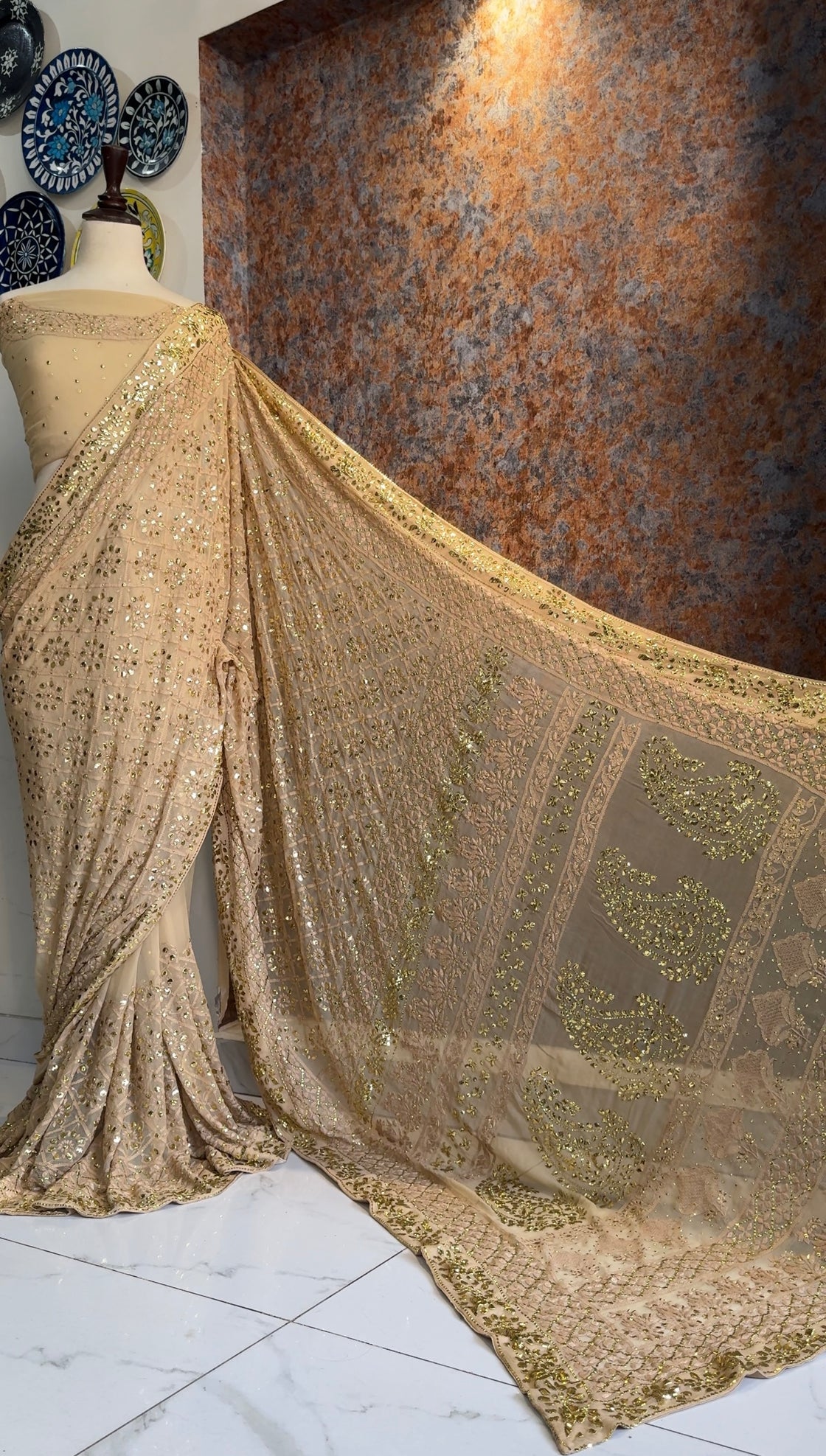 Mehrunisa Chikankari Saree