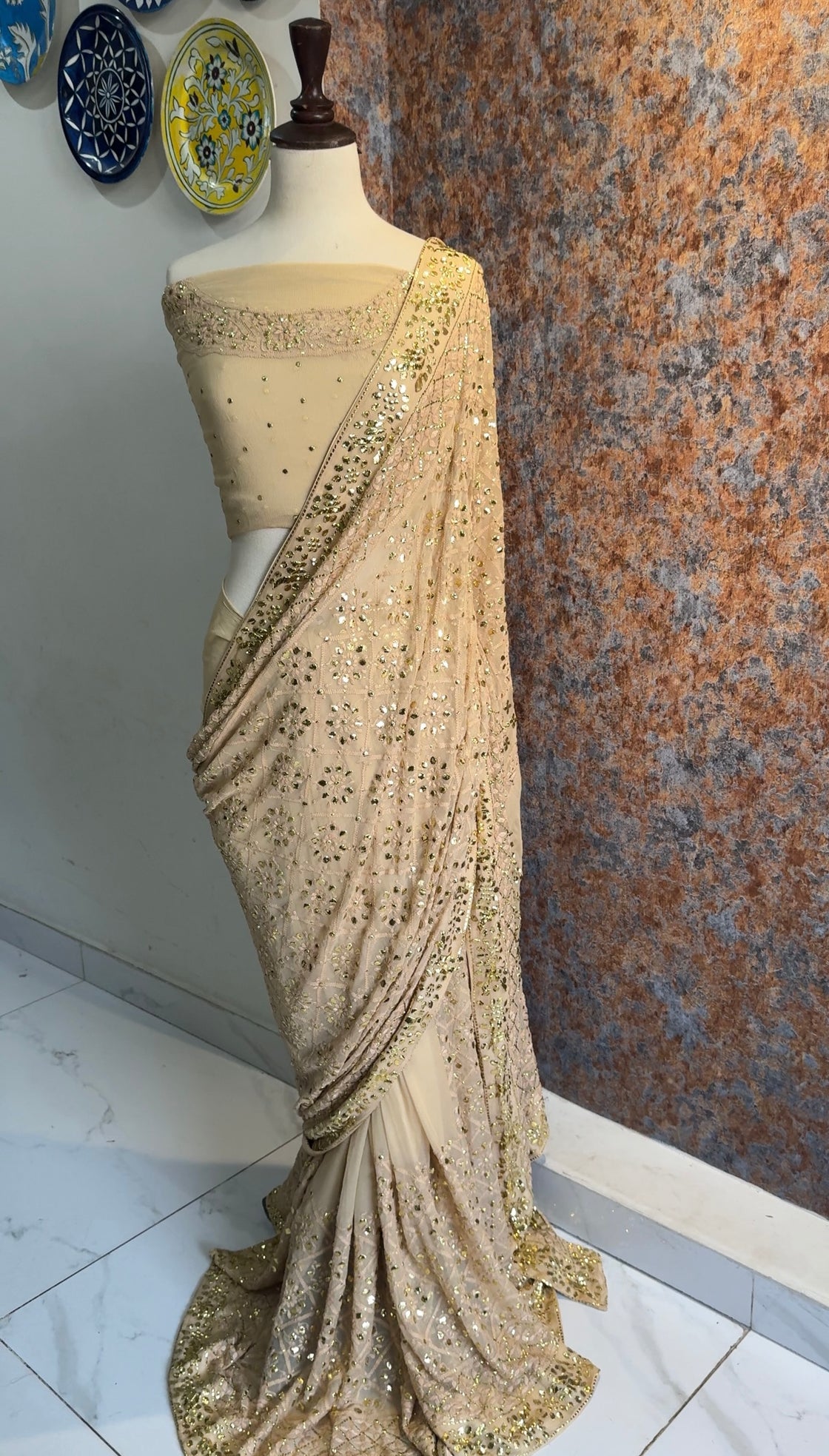 Mehrunisa Chikankari Saree