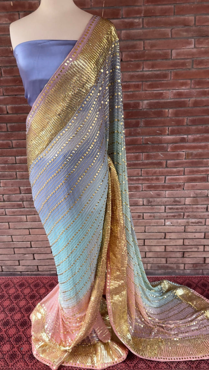 Honeycomb Saree
