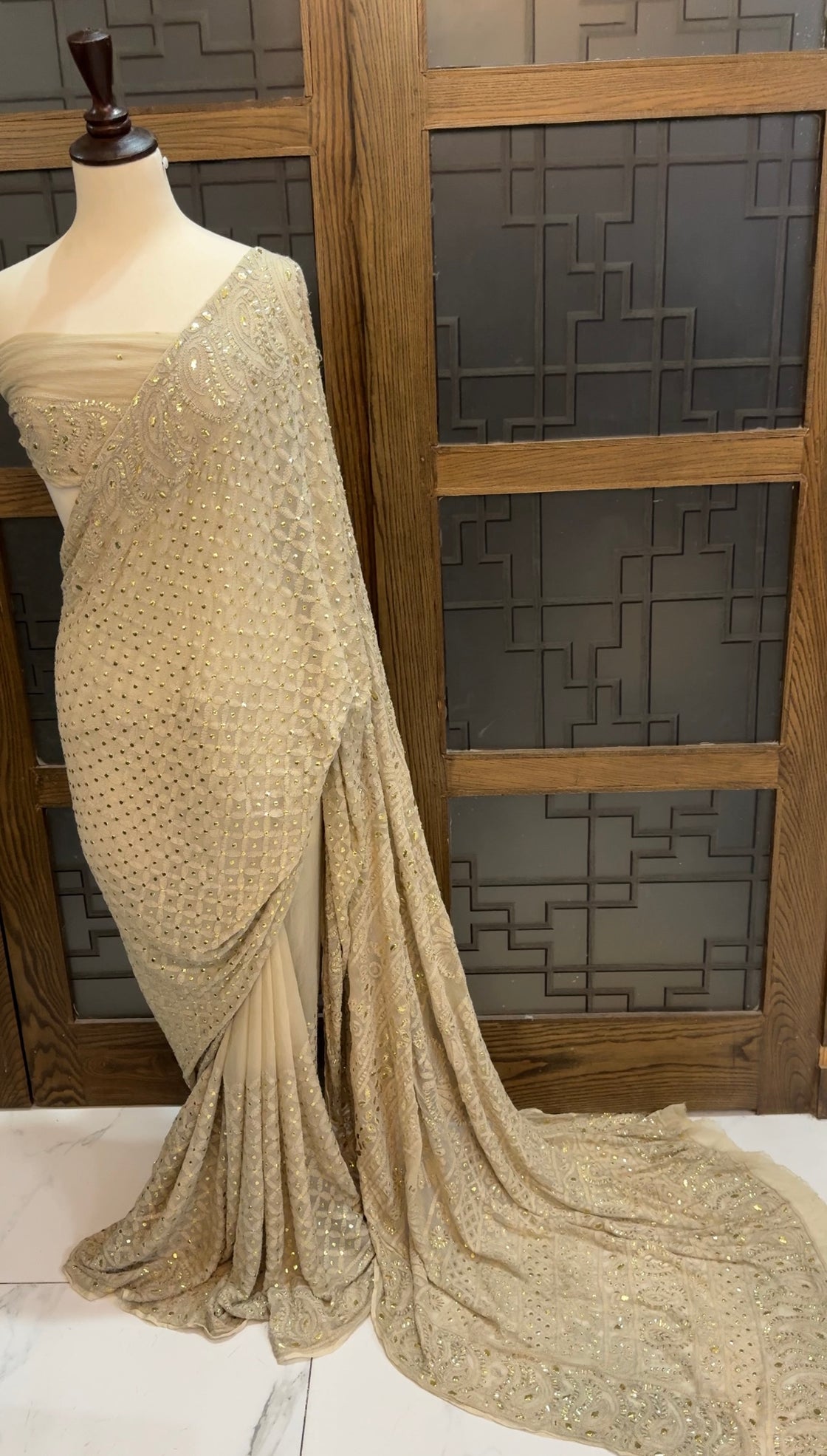 Royal Chikenkari Saree