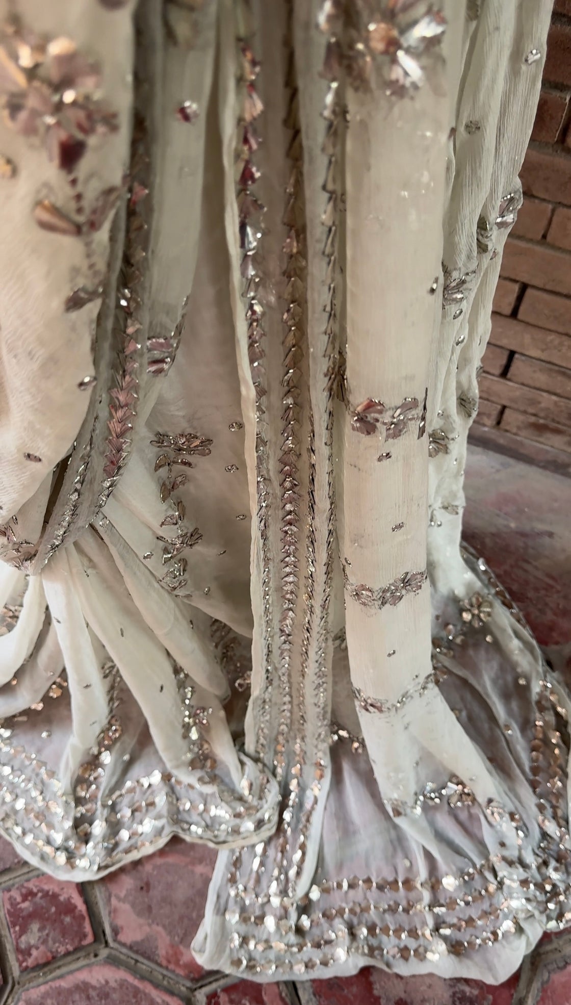 Silver Elegance Saree