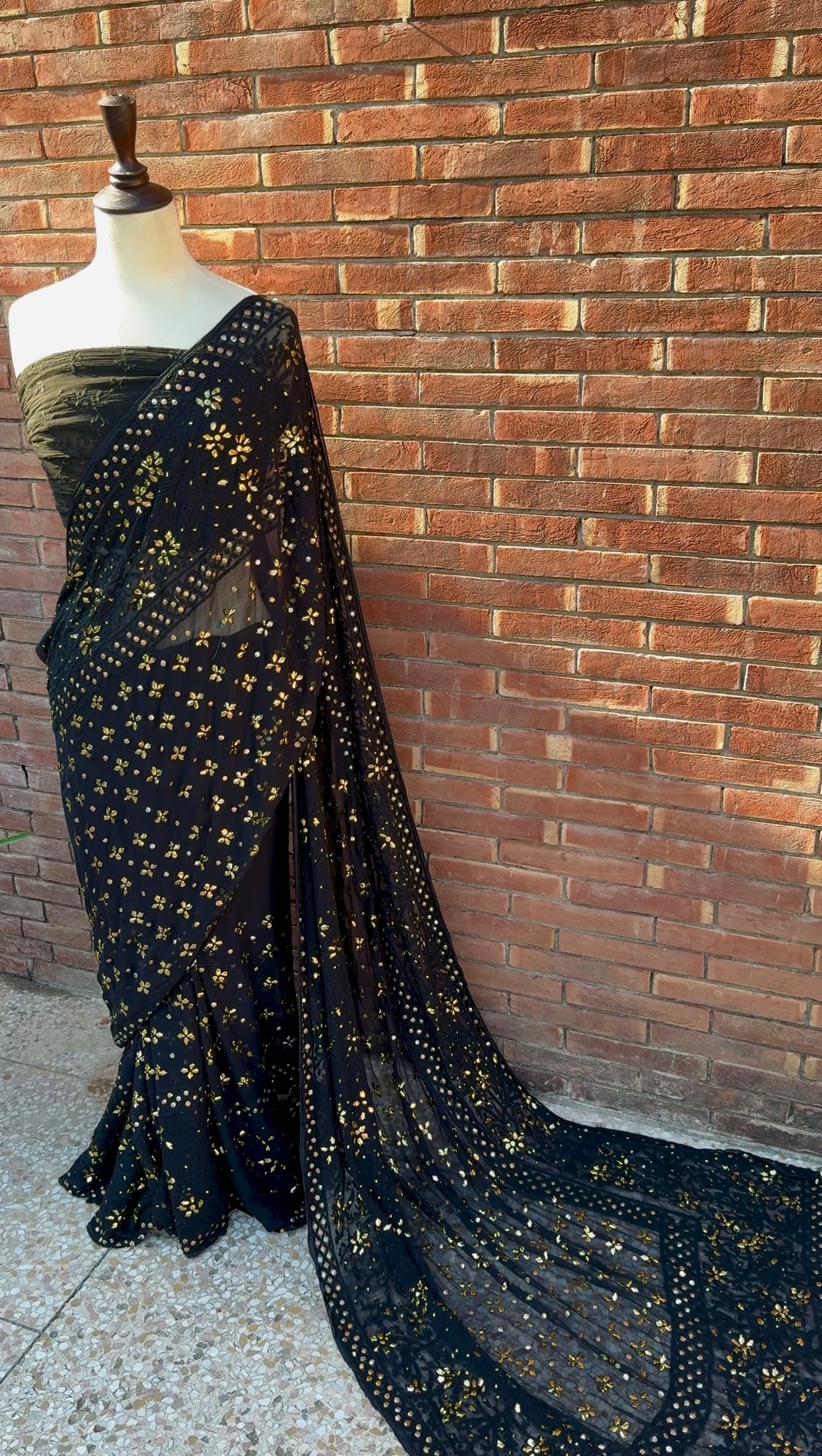 Floral Mukesh Saree
