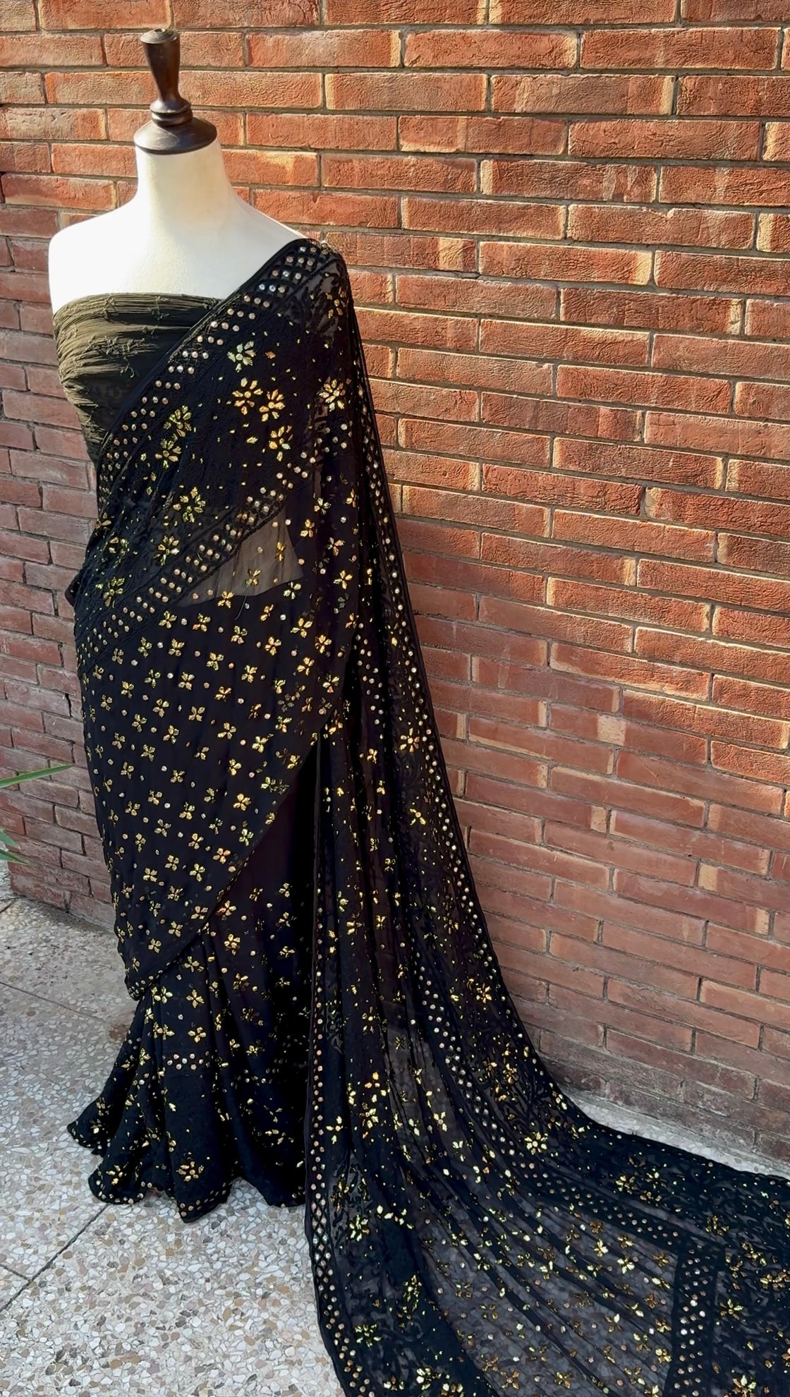 Floral Mukesh Saree