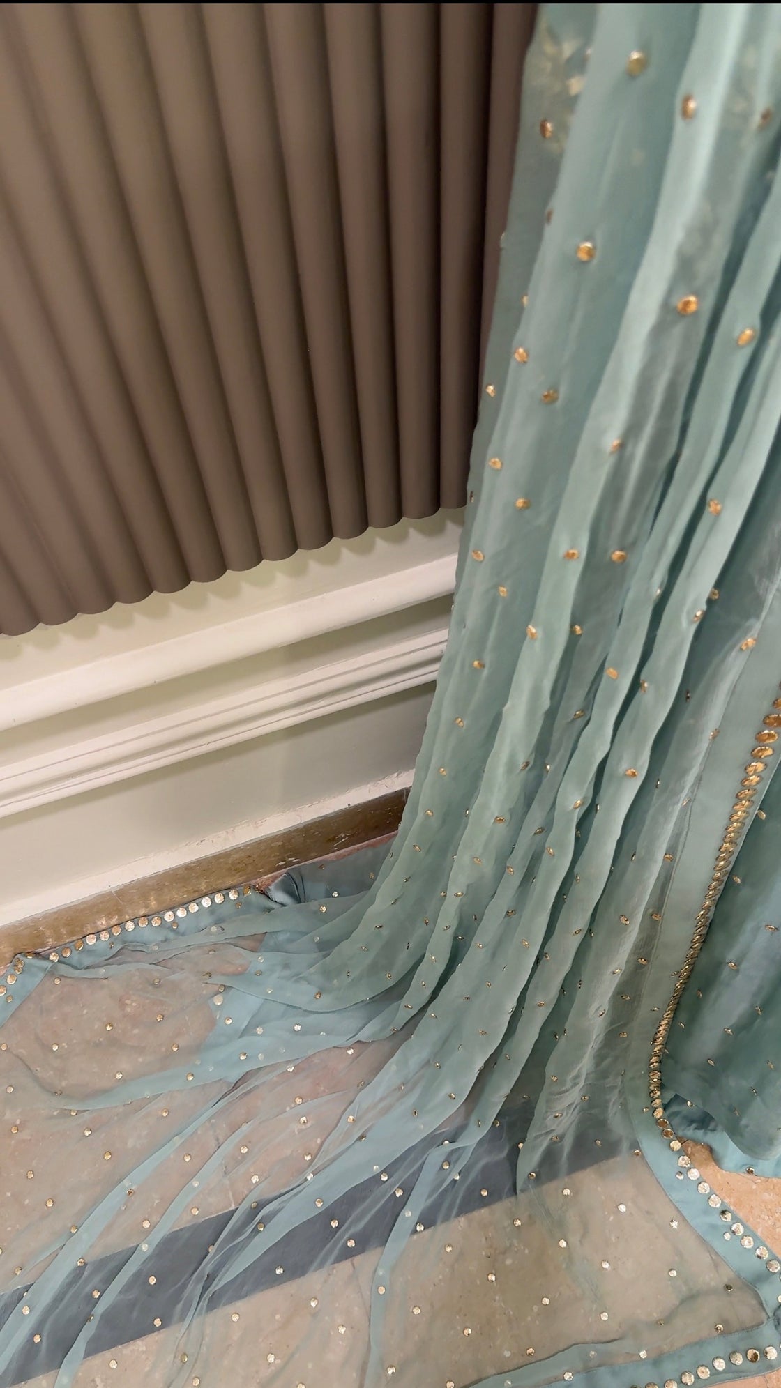 Ice Blue Anarkali