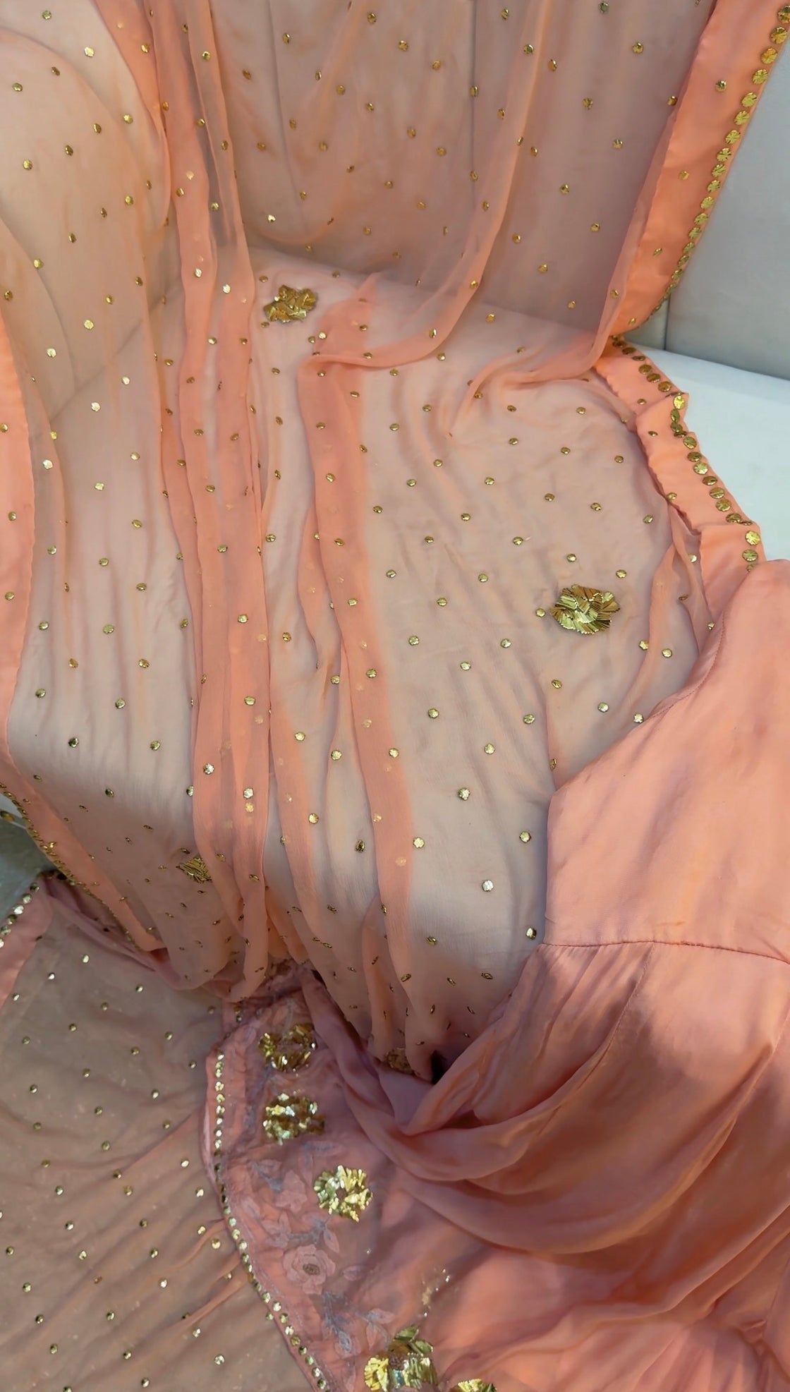 Orange Anarkali