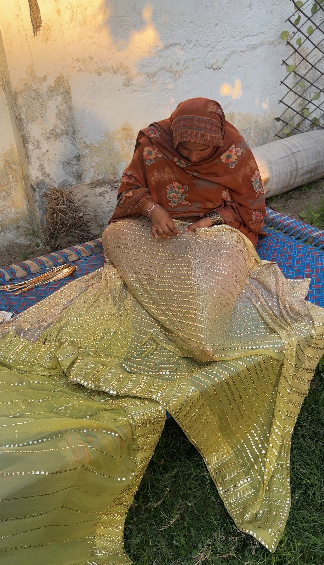 NOOR CHAWAL MUKESH SAREE