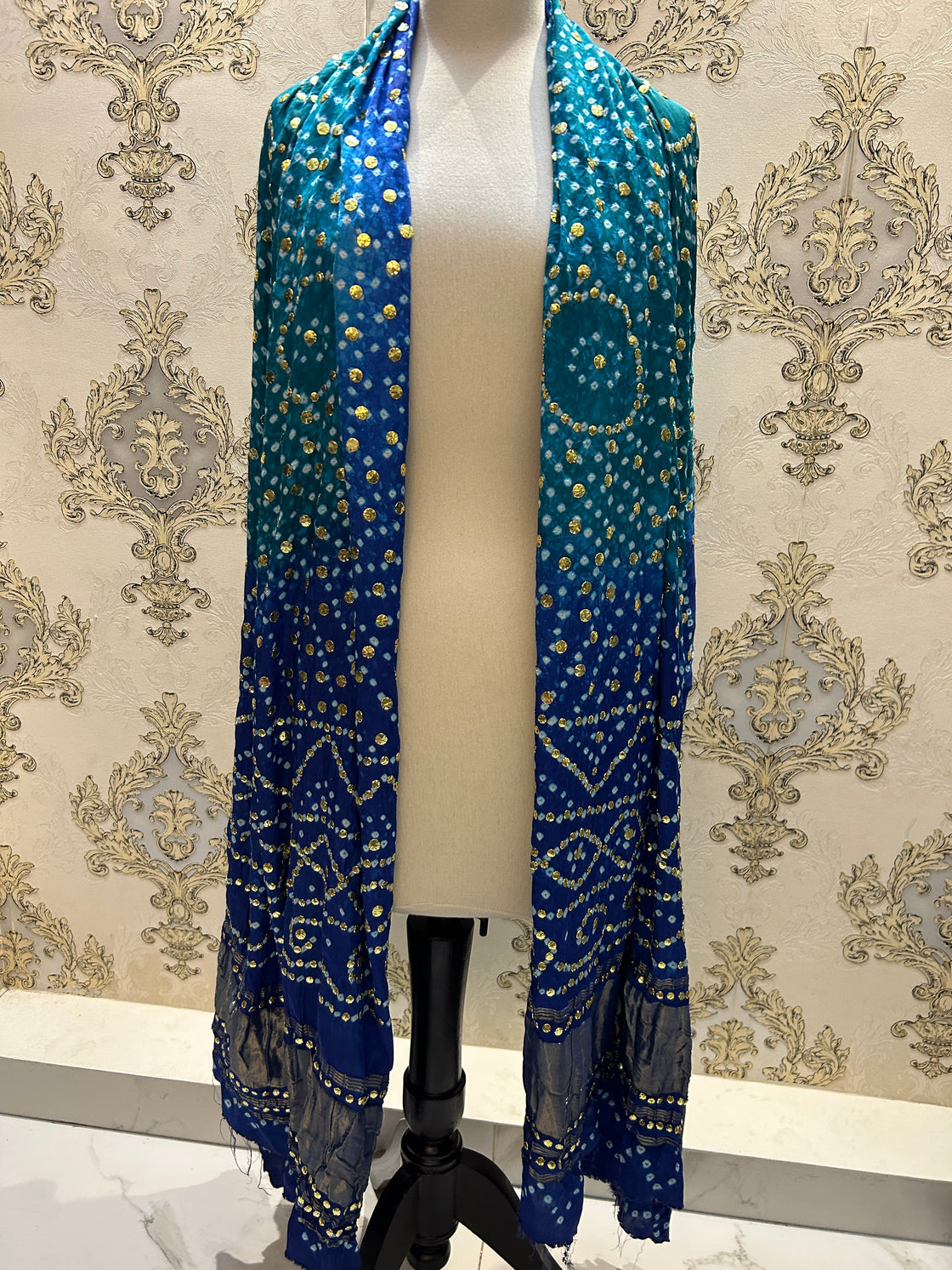 INDIAN GAJJI SILK DUPATTA 2