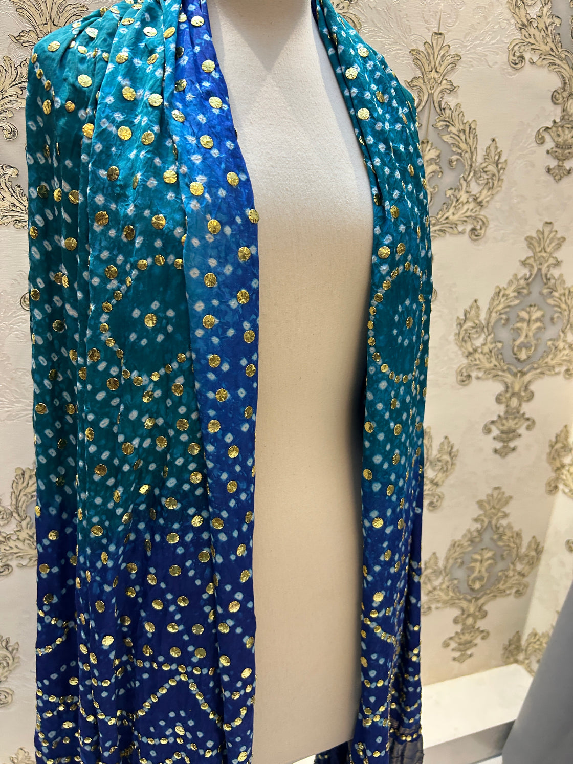 INDIAN GAJJI SILK DUPATTA 2