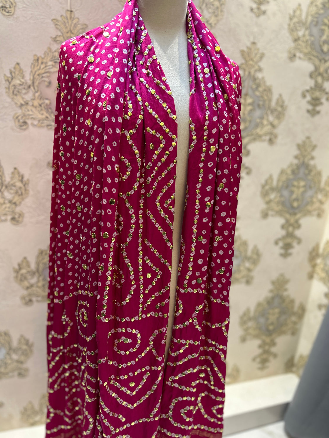 INDIAN GAJJI SILK DUPATTA 3
