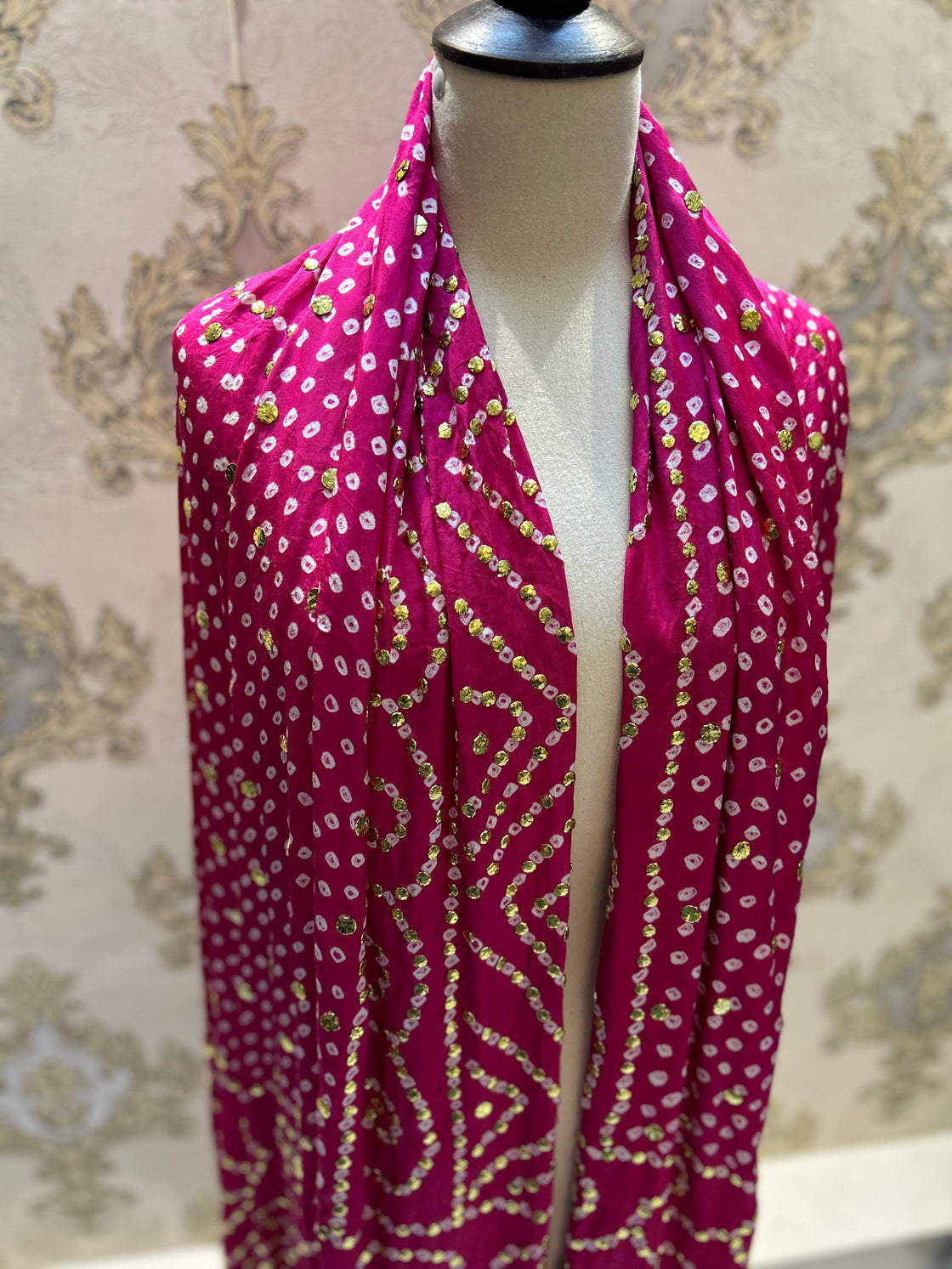 INDIAN GAJJI SILK DUPATTA 3