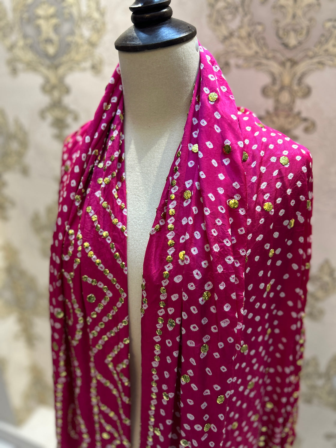 INDIAN GAJJI SILK DUPATTA 3