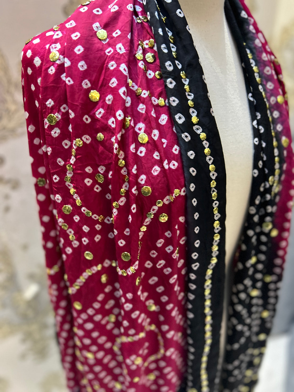 INDIAN GAJJI SILK DUPATTA 1