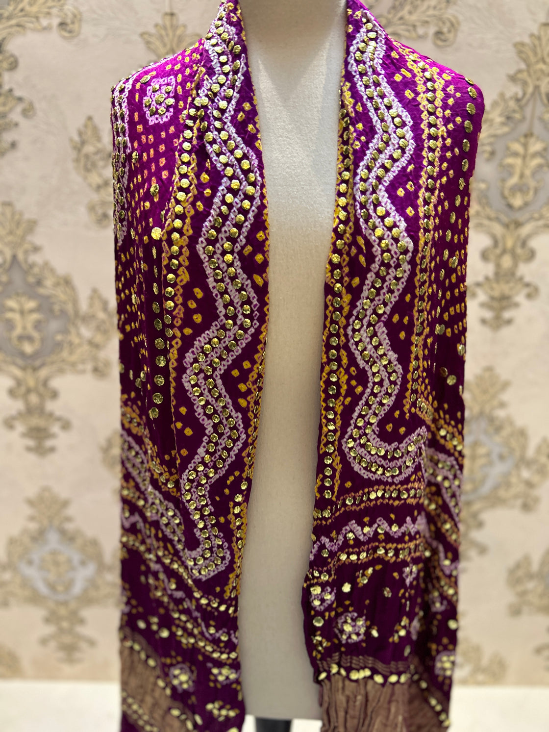 INDIAN GAJJI SILK DUPATTA 4