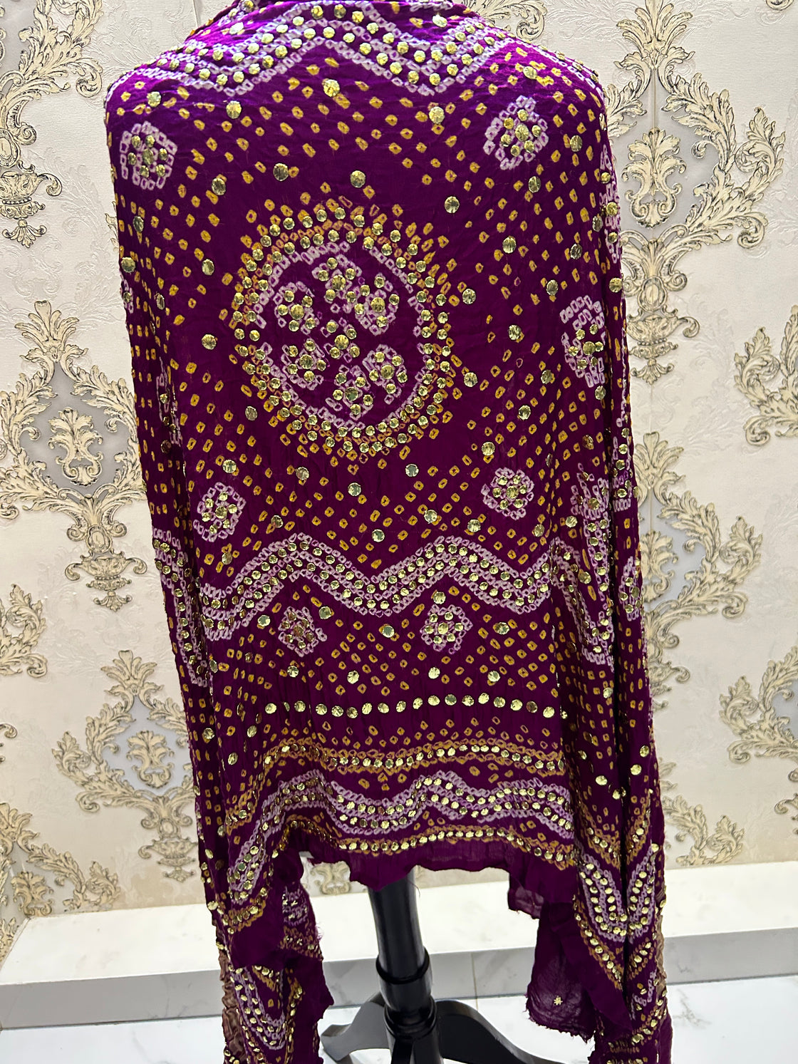 INDIAN GAJJI SILK DUPATTA 4